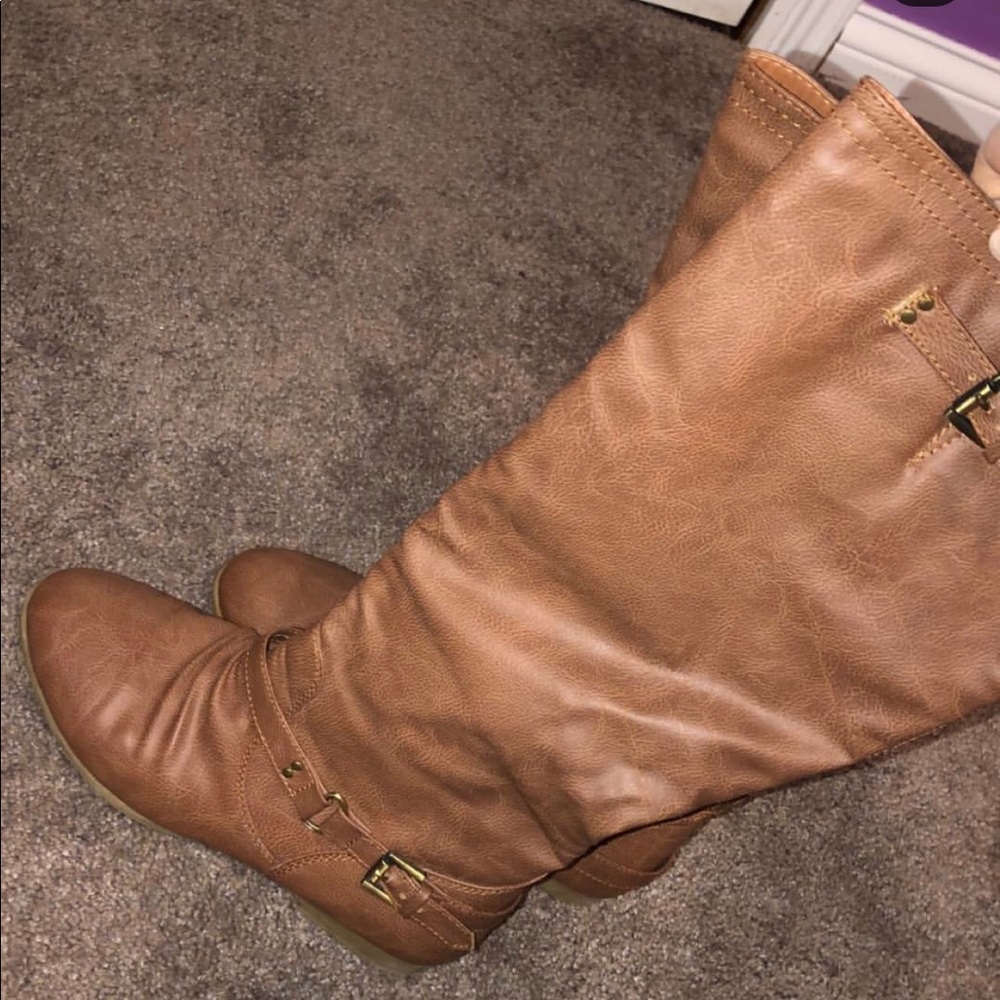 fancy brown boots